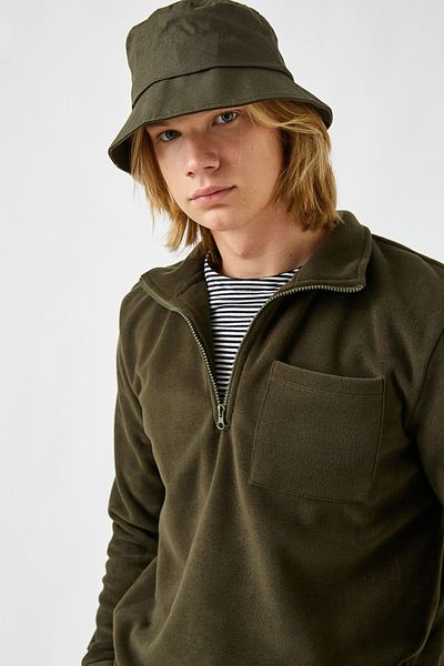 Koton Fleece Sweatshirt with Pockets