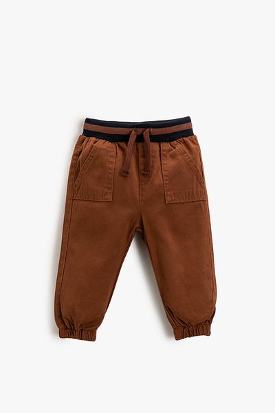 Koton Cotton Basic Tie Waist Sweatpants