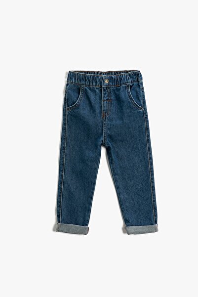Koton Dunkle Indigo-Jeans für Babys, 3WMB40002TD