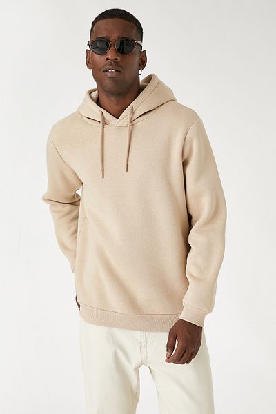 Koton 3sam70001mk Men's Sweat Beige