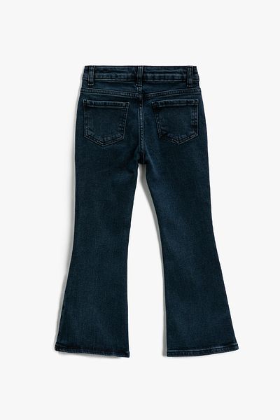 Koton Girl's Dark Indigo Trousers 3WKG40045AD