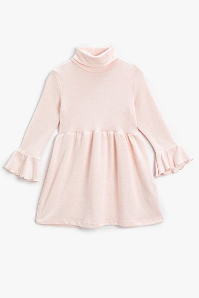 Koton Rosafarbenes Mädchenkleid 3WKG80014AK