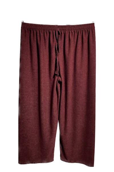 FATELLA Kadın Anne Beli Lastikli Standar Normal Beden Rahat Kalıp Penye Pantolon