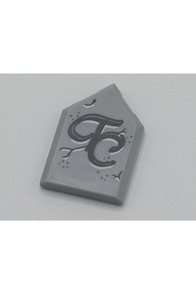 LEGO Original Accessory Custom Tile Modified 2 X 3 Dark Gray Stone Printed Tiles 1 Piece Will Be Sent