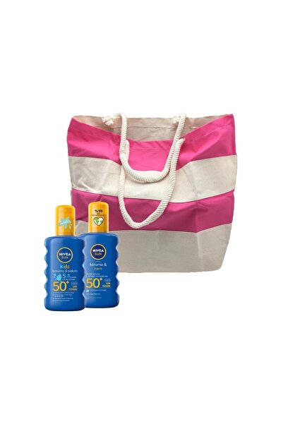NIVEA Sun Koruma&nem Güneş Spreyi Ve Çocuk Nemlendirici Güneş Spreyi , Fa Pla...