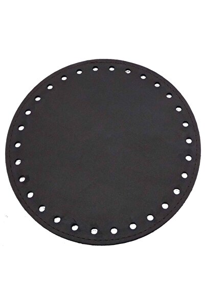 angel çanta aksesuar Koyu Kahve Renk 16 Cm Yuvarlak Taban Plaka