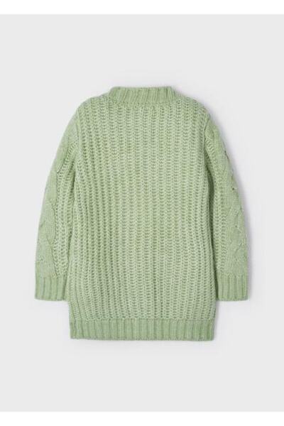 MAYORAL Kız Çocuk Yeşil Hırka Örgülü