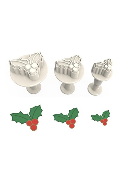 Butedo Yılbaşı Basmalı Enjektörlü  Kopat Kurabiye Kalıbı – 3'lü