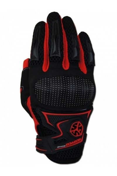 Scoyco Mc23 Summer Gloves - Protected (Red-Black)