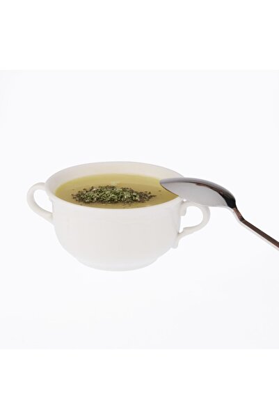 Güral Porselen Soup Bowl with Handle Soup Ready Soup Plate