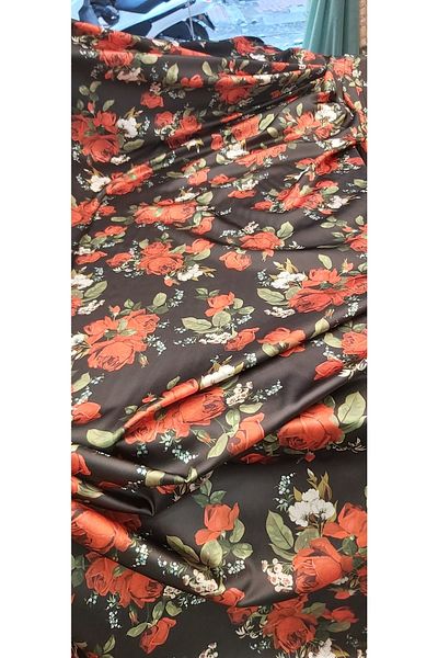 River Fabrics Acetad Satin Printed
