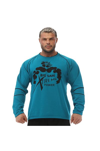 Big Sam Blue Winter Cotton Sweatshirt 4670