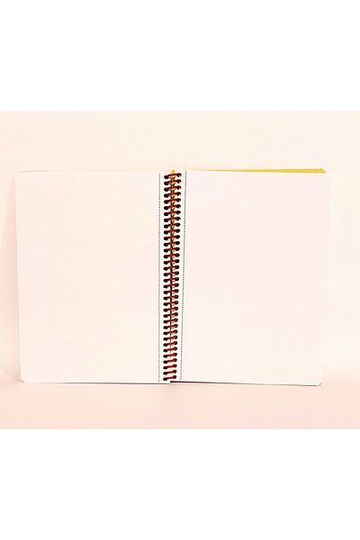 SEYFİKİRTASİYE 80 Pages Unlined Ring Notebook Coffee Themed 16x22 Cm 60 Gr White Paper