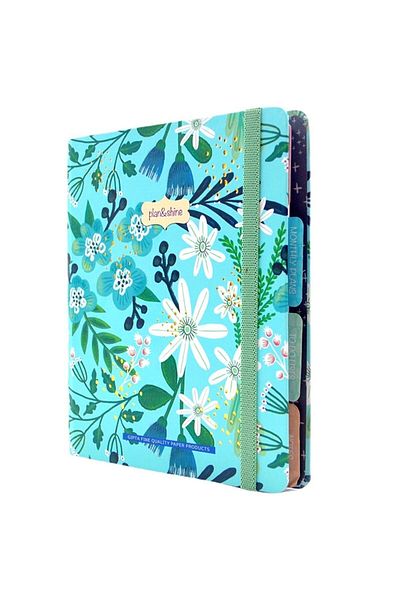 Gıpta Plan-shine Spiraled Hard Cover Notepad with Separator A5 120 Sheets Planner 5822 (mixed Color