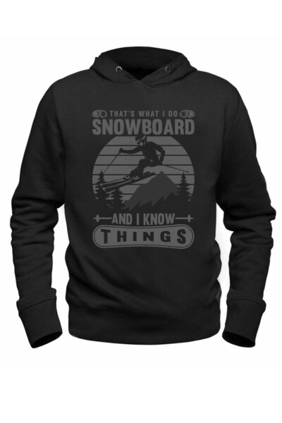 Alfa Tshirt التزلج على الجليد وأنا أعرف البلوز الأسود