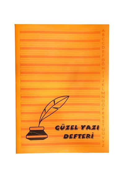FLY COLOR دفتر كتابة جميل مخطط بحجم A4 - غطاء P.P مخيط