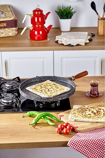 Taç Granite Cast Pancake Pan 36 Cm Black – Tac-6343