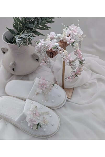 Atölye Lohusa Anne Taç Bebek Bant Ve Terlik