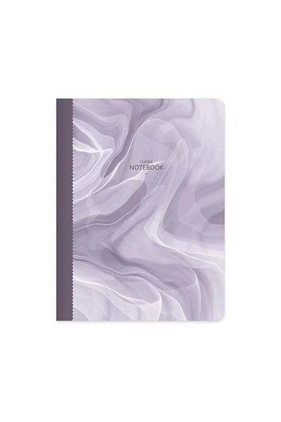 KESKİN COLOR 19x25 Unlined Notebook Tailor Stitched Marble Pattern 50 Sheets White Paper 1st Dumpling
