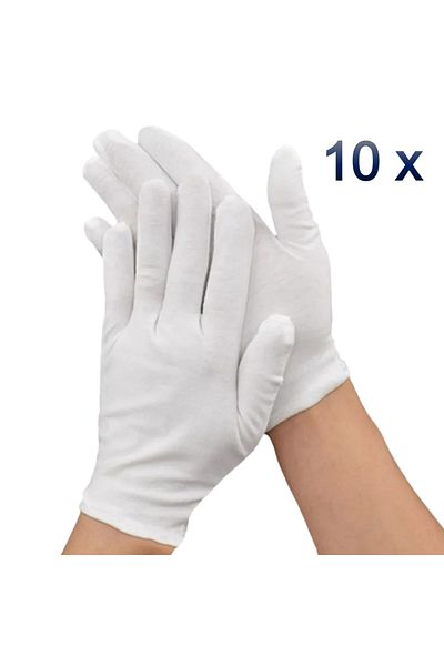 AXE SPORTSWEAR Unisex Band Waiter Pantomime Performance Ceremony Gloves (10 Pairs)