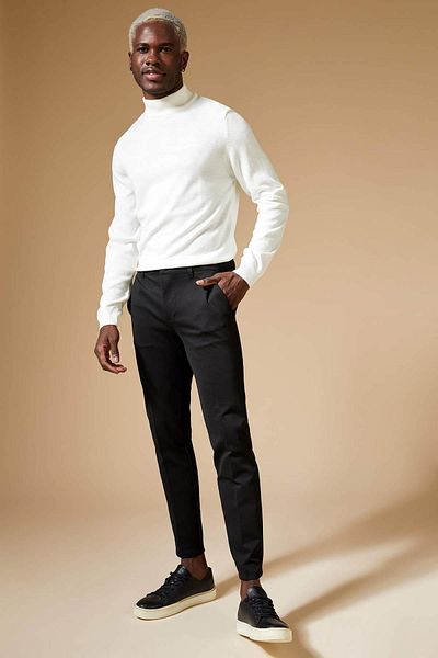 DeFacto Pullover - Beige - Slim Fit