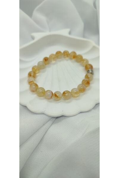 Senseour Citrine Natural Stone Bracelet 8 Mm