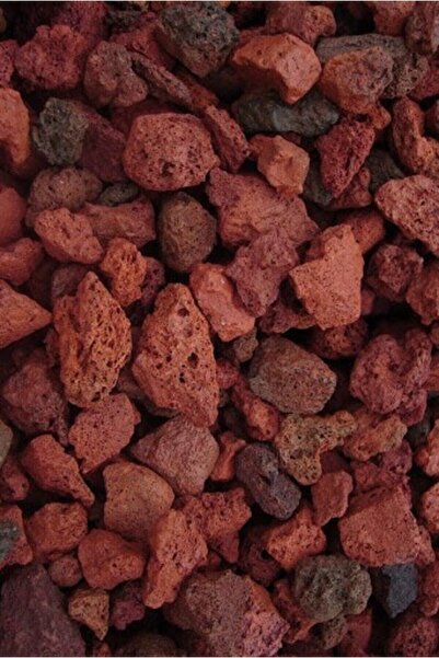 MorBalon Mor Balon 10 Kg Kırmızı Pomza Taşı 1 - 2 Cm Volkanik Tüf Cüruf Manga...