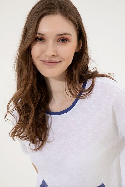 U.S. Polo Assn. Tricou albastru pentru femei