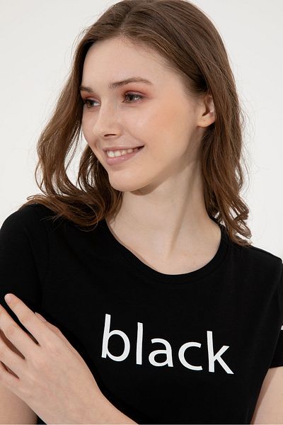 U.S. Polo Assn. Tricou negru pentru femei