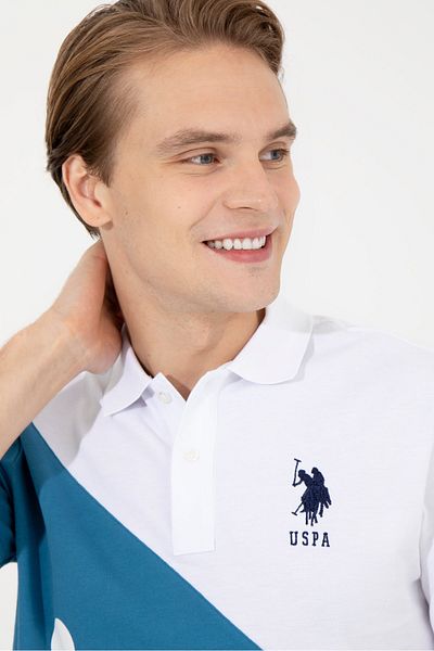 U.S. Polo Assn. Μπλε ανδρικό μπλουζάκι