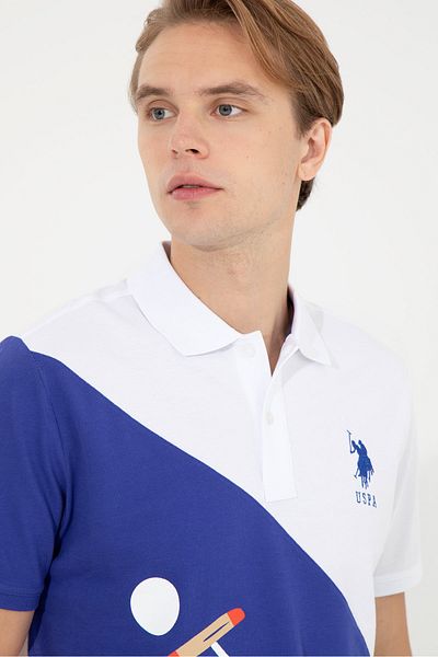 U.S. Polo Assn. Μπλε ανδρικό μπλουζάκι