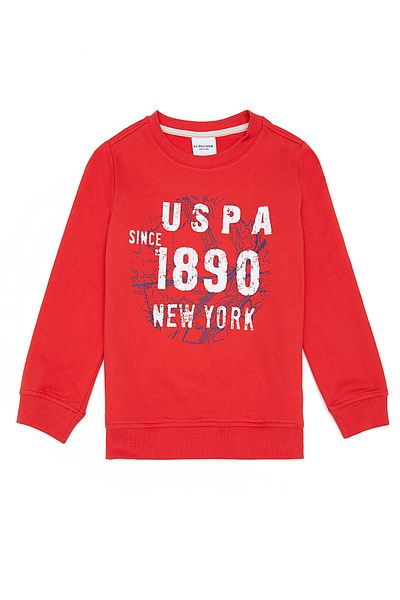 U.S. Polo Assn. Hanorac roșu pentru băiat