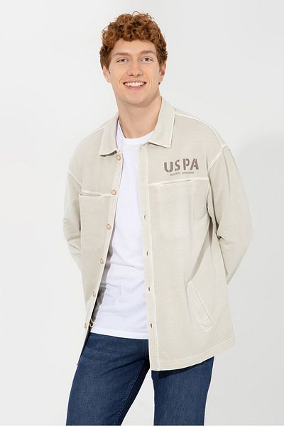 U.S. Polo Assn. Men's Gray Cardigan