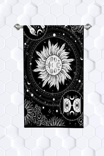 move home Multi-Purpose Patterned Decorative Towel 35x55cm