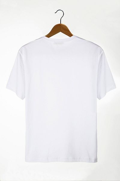 Terapi Men Unisex White Crew Neck Scooter Printed Oversize T-shirt 22y-3400762-67