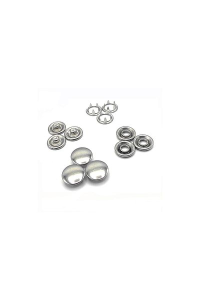 tuhafiyecimiz 9.5mm Covered Stainless Nickel (silver) Baby Snaps 1440 Pieces (wholesale Snaps)