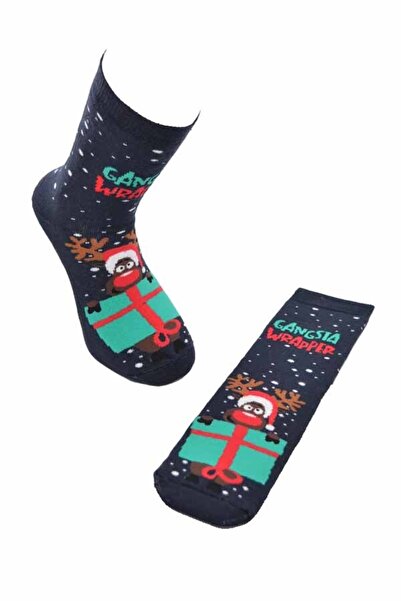 Flora Women's New Year Christmas Christmas Towel Socks (deer Print)