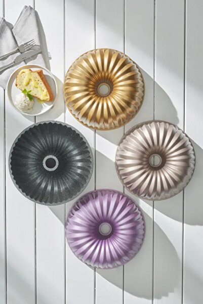 Emsan Griss Hardstone Gray Cast Cake Mold 24 cm