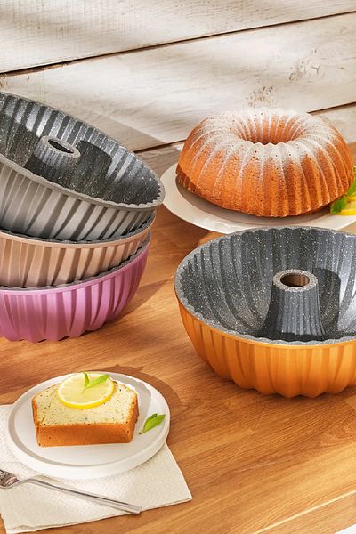 Emsan Griss Hardstone Gray Cast Cake Mold 24 cm