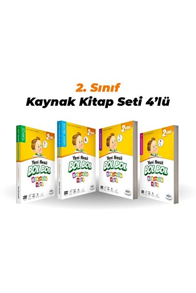 öğretmen evde Öğretmen Evde Yayınları 2. Sınıf Kaynak Kitap Seti 4'lü