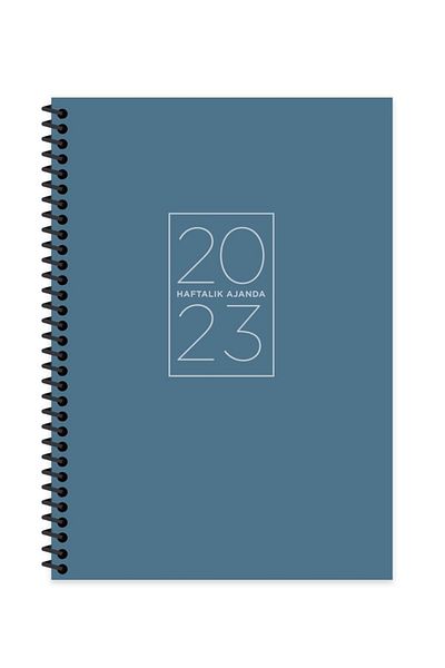 KESKİN COLOR Agenda săptămânală Keskin Color Spiral Blue 17x24 2024 Agenda veche