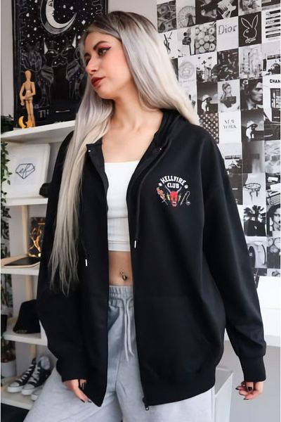 EFBUTİK Unisex Stranger Things Hellfire Club Cardigan