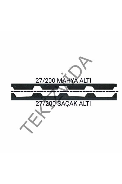 TEKİZ VİDA 27/200 Trapez Saçak Altı Sünger 10 Adet