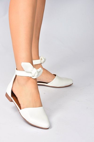 Fox Shoes Bílá dámská balerína Ballerina H726761509