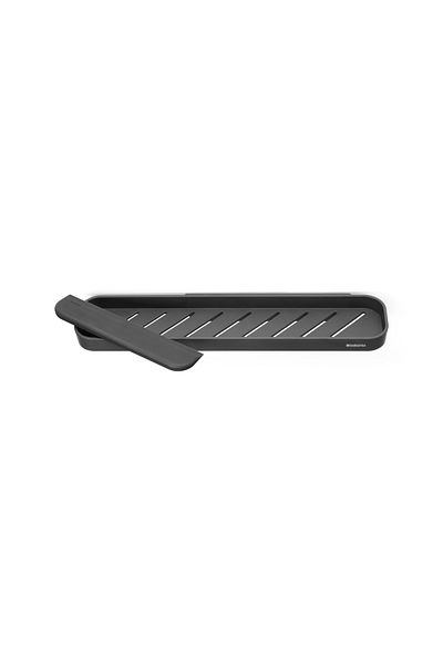 Brabantia Ράφι μπάνιου Mindset Dark Grey και μάκτρο ντους