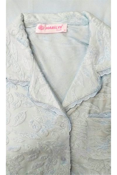 Marilyn Pijama Set pijama oversize cu nasturi New Season Blue