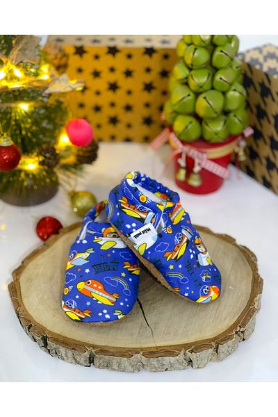 FG Store Copy - 100% Calfskin Non-Slip Sole Baby Booties
