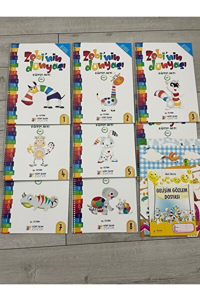 Gazi Kırtasiye 4-6 Yaş Zebinin Dünyası Okul Öncesi Eğitim Seti 9 Kitap (480 S...