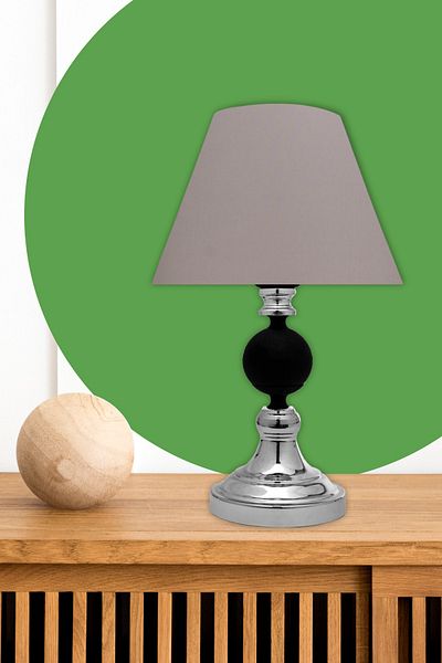 MINIMAL ETICARET VE BILGI TEKNOLOJILERI Omega Contrast Silver-black Cone Mini Lampshade