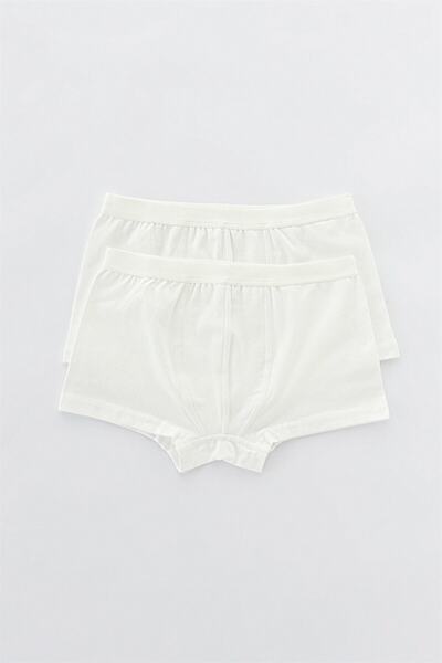 Penti Men's White Organic Cotton 2-Piece Boxer